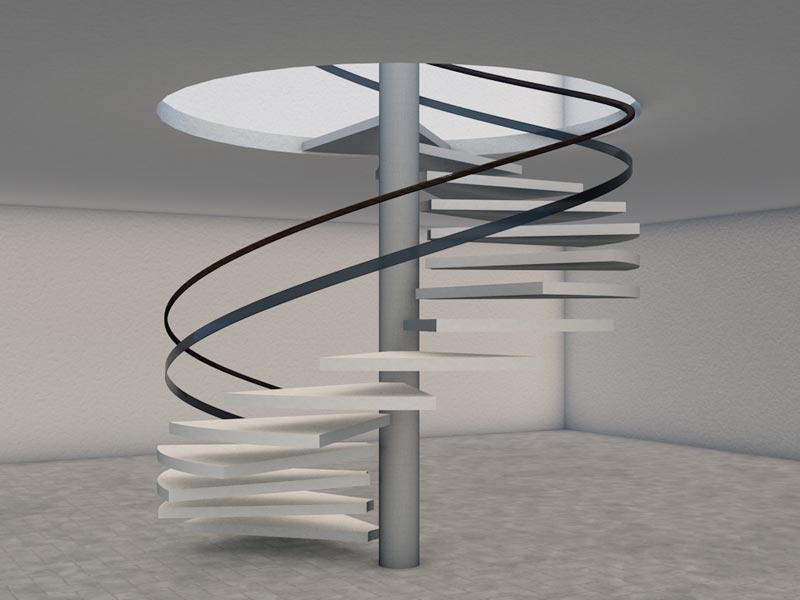 Scala a chiocciola con Cinema 4D