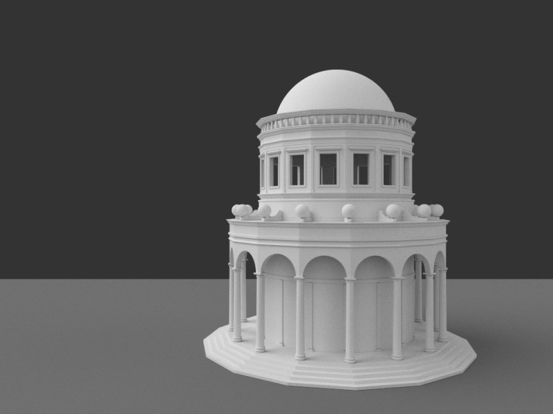 Tempio in 3D con FreeCAD