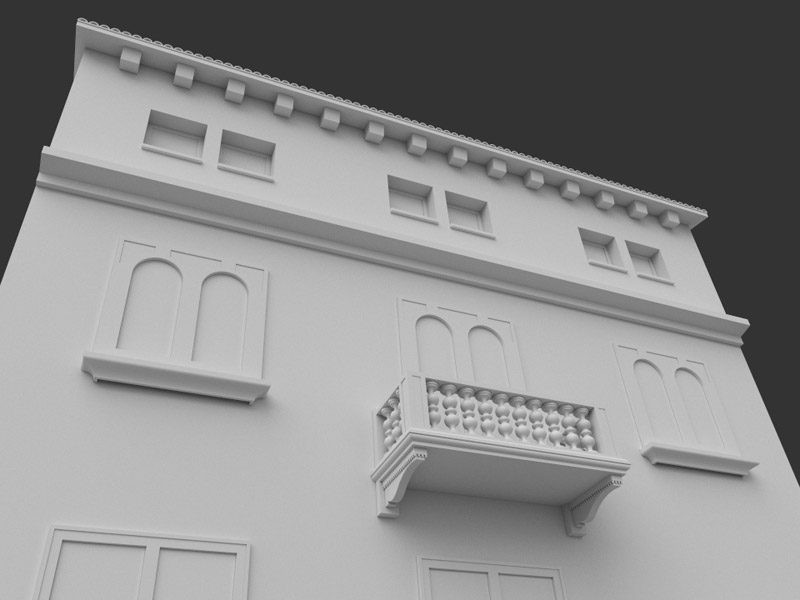 Casa palazzo in 3D con FreeCAD