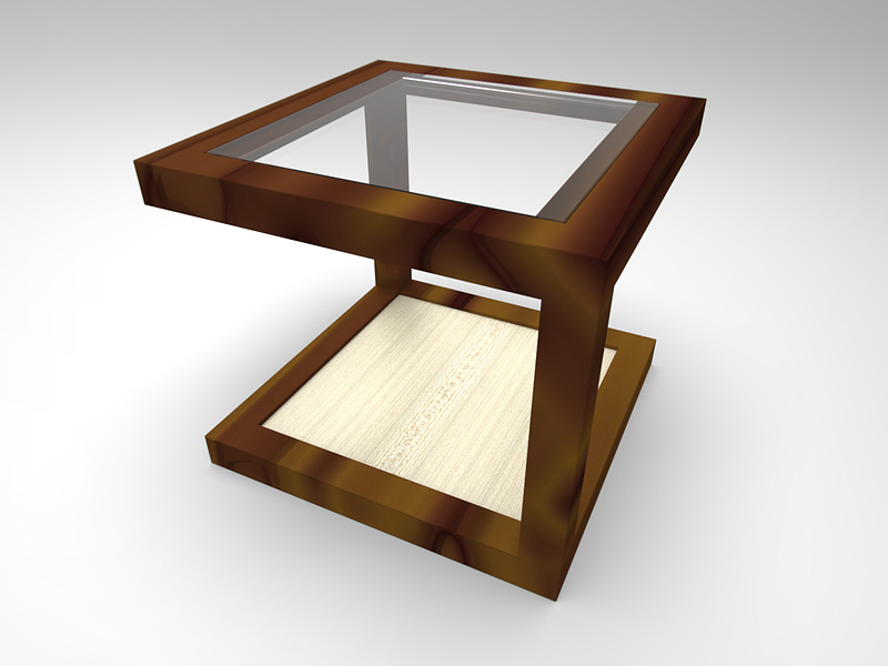 Coffee table in CAD 3D with Siemens Solid Edge