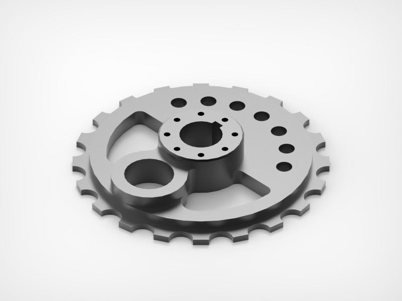 Gears and cogs in 3D CAD made with Siemens Solid Edge