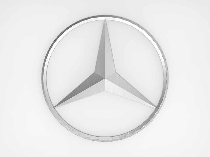 Logo Stella Mercedes Benz in CAD 3D